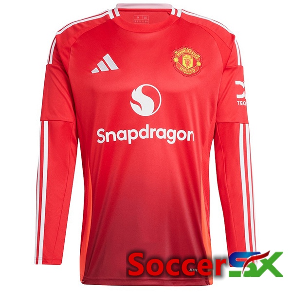 Manchester United Home New Soccer Jersey Long sleeve 2024/2025