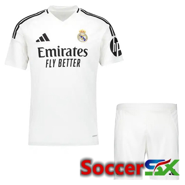 Real Madrid Kids Home New Soccer Jersey 2024/2025