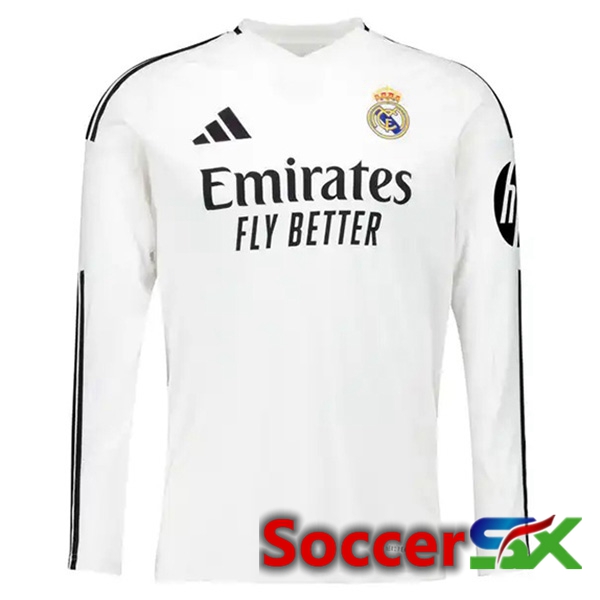 Real Madrid Home New Soccer Jersey Long sleeve 2024/2025