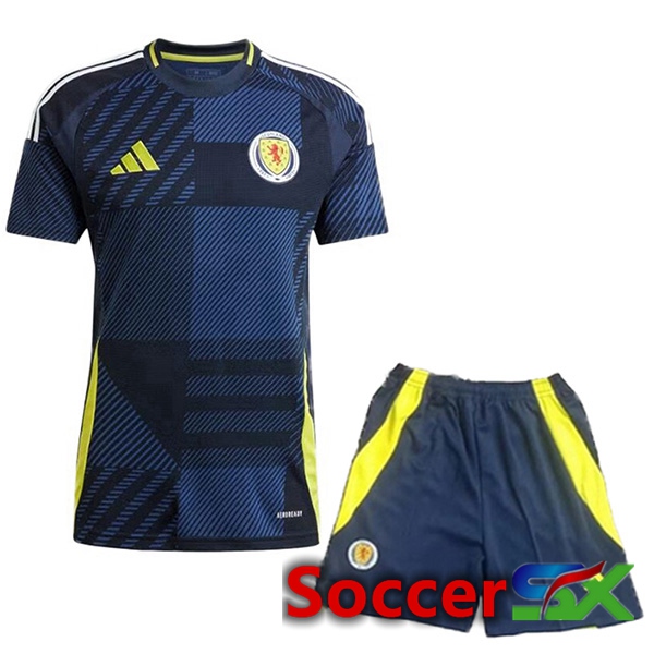 Scotland Home kit Soccer Jersey + Shorts UEFA Euro 2024