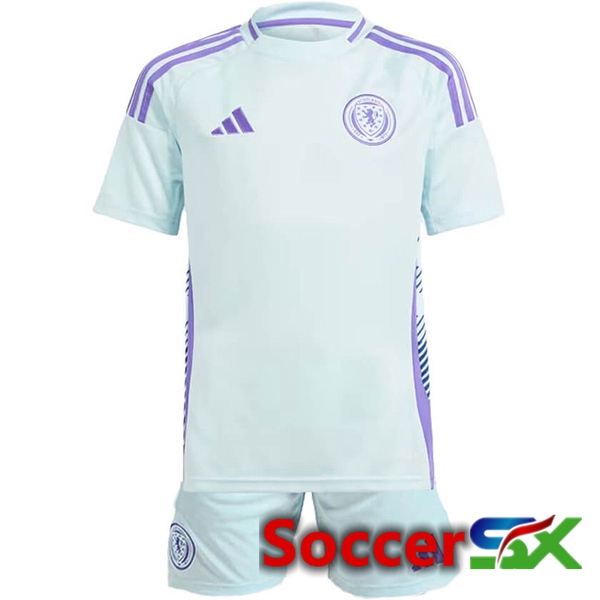 Scotland Kids Away Soccer Jersey UEFA Euro 2024