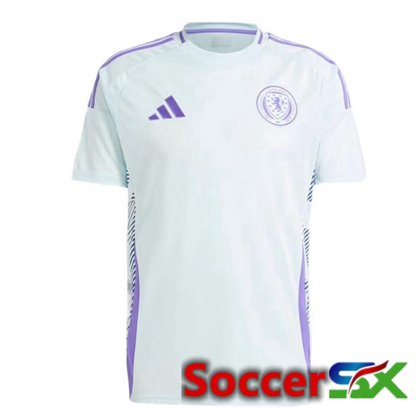 Scotland Away Soccer Jersey Blue UEFA Euro 2024