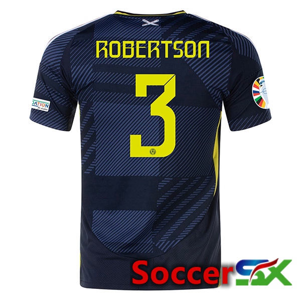 Scotland (Robertson 3) Home Soccer Jersey UEFA Euro 2024