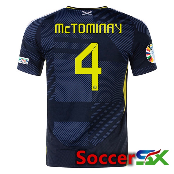 Scotland (Mctominay 4) Home Soccer Jersey UEFA Euro 2024