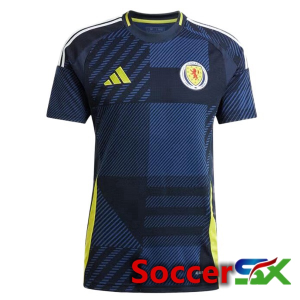 Scotland Home Soccer Jersey Blue Royal UEFA Euro 2024