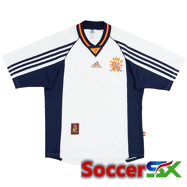 Spain Retro Away Soccer Jersey 1998