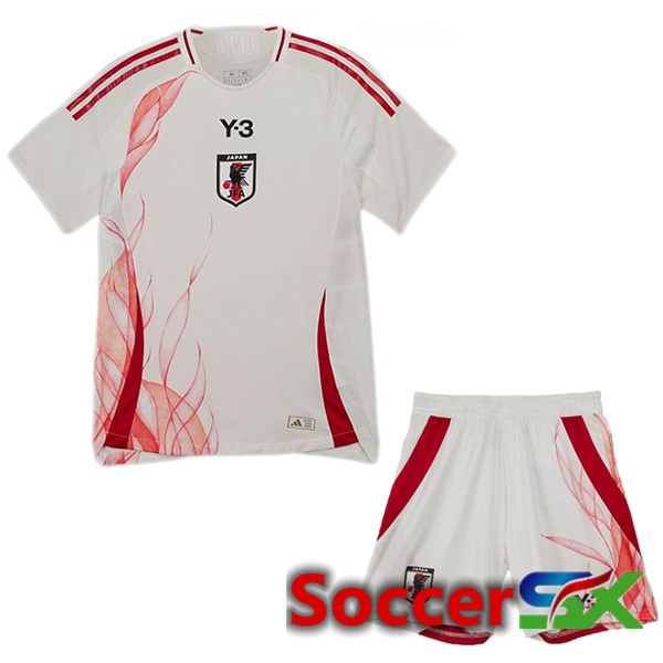 Japan Kids Away Soccer Jersey White 2024/2025