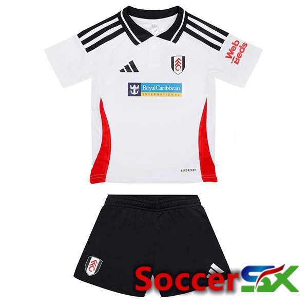 Fulham FC Kids Home Soccer Jersey White 2024/2025