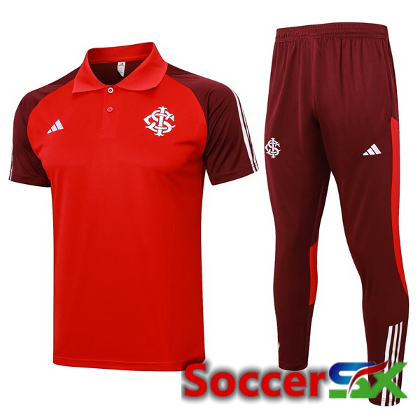 SC Internacional Soccer Polo + Training Pants Red 2024/2025