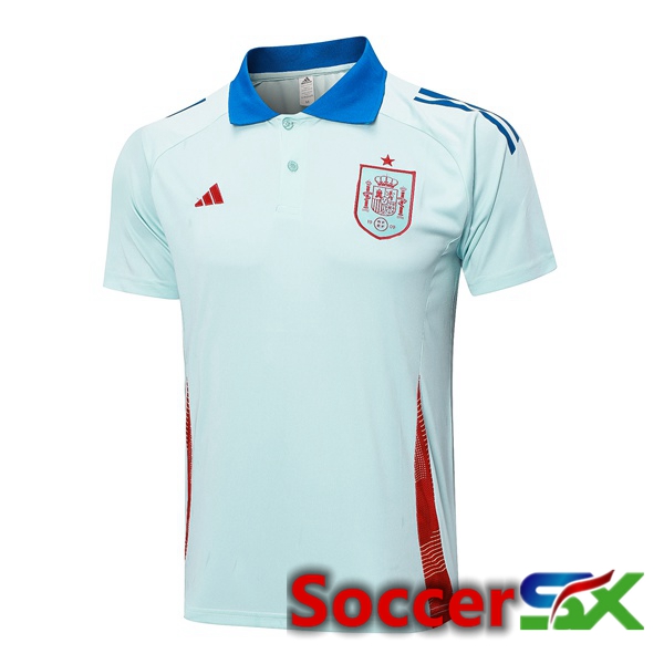 Spain Soccer Polo Blue 2024/2025