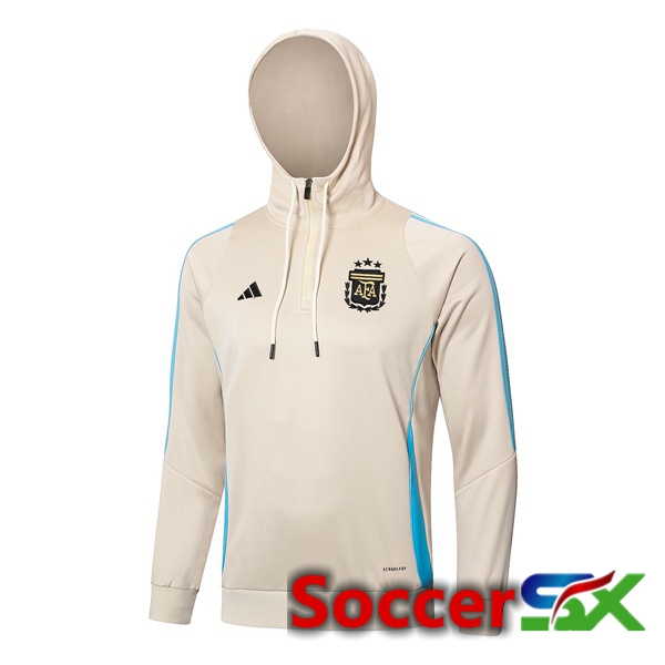 Argentina Training Sweatshirt Hoodie Yellow 2024/2025