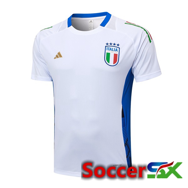 Italy Training T Shirt White 2024/2025