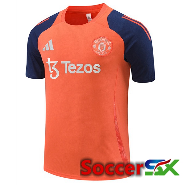 Manchester United Training T Shirt Orange 2024/2025