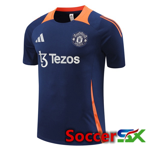 Manchester United Training T Shirt Blue Royal 2024/2025