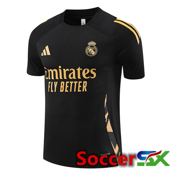 Real Madrid Training T Shirt Black 2024/2025