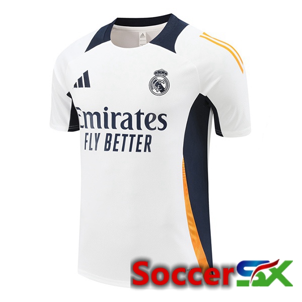 Real Madrid Training T Shirt White 2024/2025