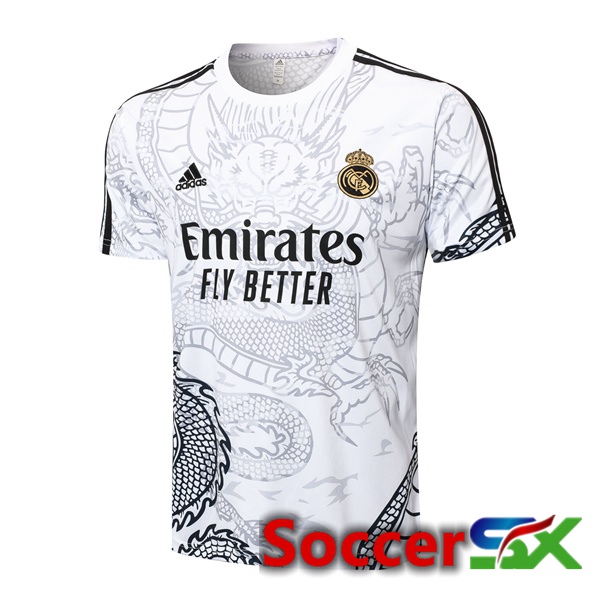 Real Madrid Training T Shirt White 2024/2025