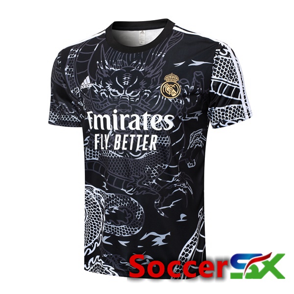 Real Madrid Training T Shirt Black 2024/2025