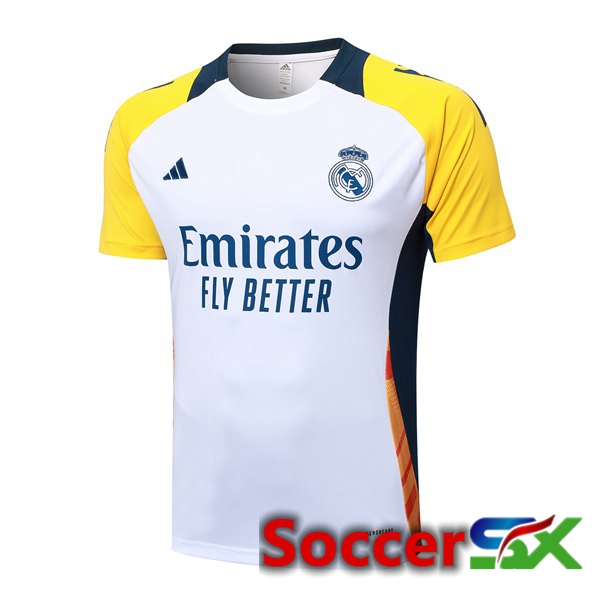 Real Madrid Training T Shirt White 2024/2025