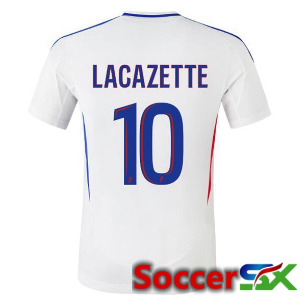 lyon OL (LACAZETTE 10) Home Soccer Jersey White 2024/2025