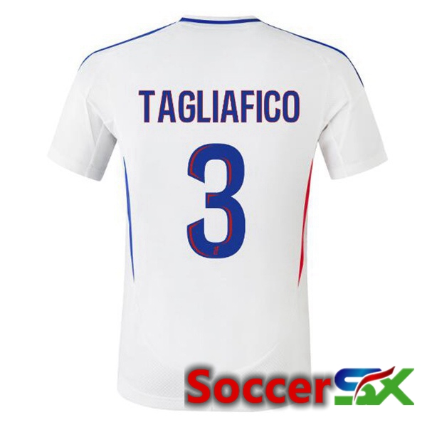 lyon OL (TAGLIAFICO 3) Home Soccer Jersey White 2024/2025