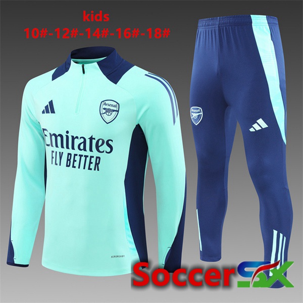 Arsenal Kids kit Training Tracksuit Green 2024/2025