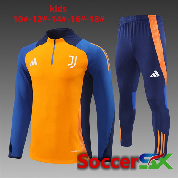 Juventus Kids kit Training Tracksuit Orange 2024/2025