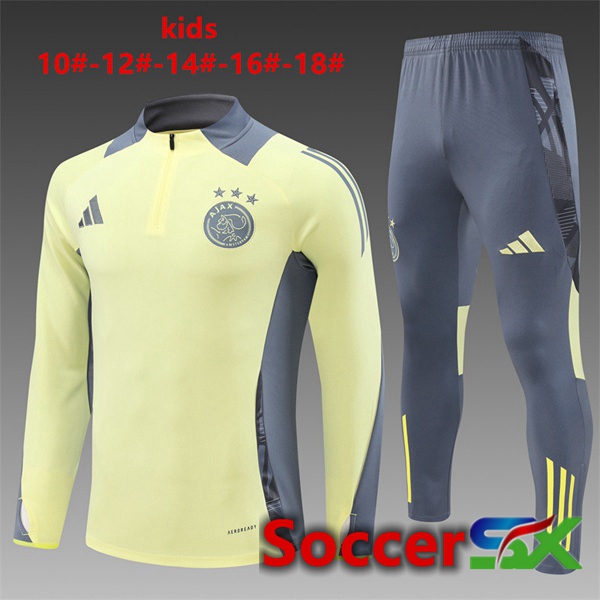 AFC Ajax Kids kit Training Tracksuit Yellow 2024/2025