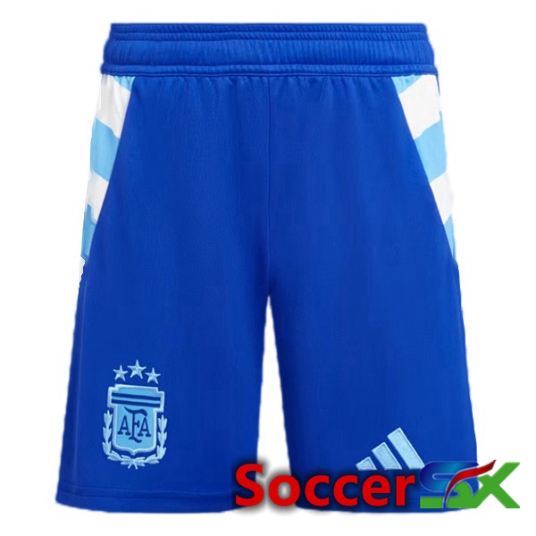 Argentina Away Soccer Shorts Blue 2024/2025