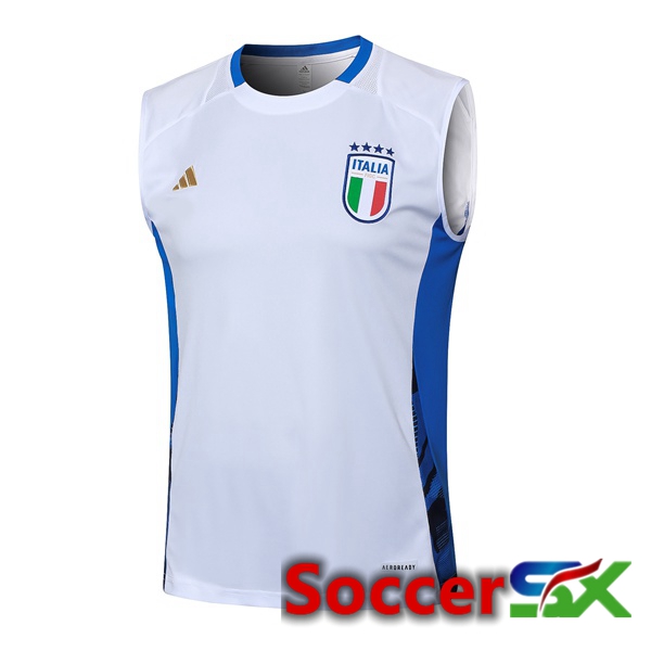 Italy Soccer Vest White 2024/2025