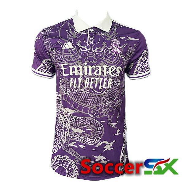 Real Madrid Soccer Jersey Special Edition Purple 2024/2025