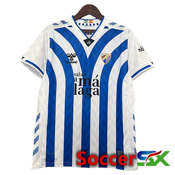 Malaga Soccer Jersey Special Edition White/Blue 2024/2025