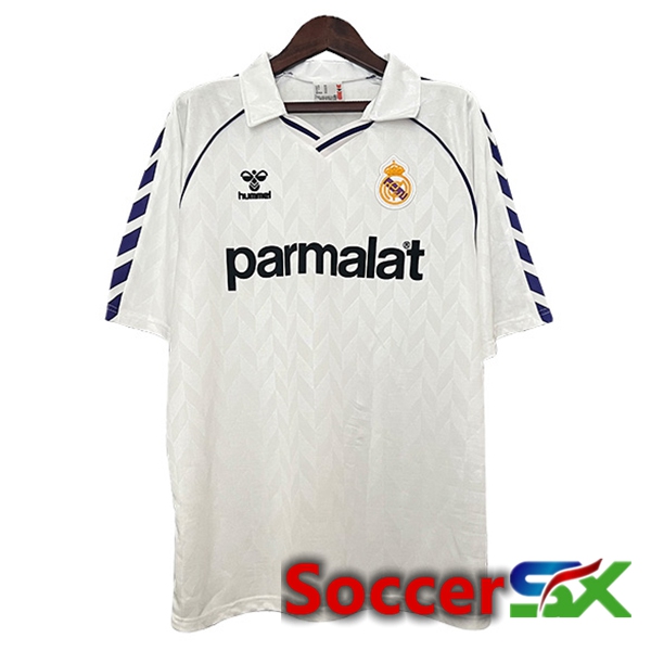 Real Madrid Retro Home Soccer Jersey 1988