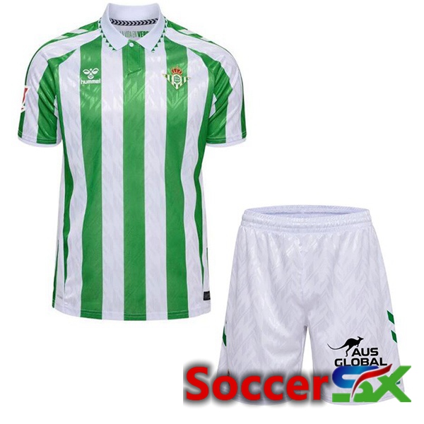 Real Betis Kids Home Soccer Jersey Green White 2024/2025