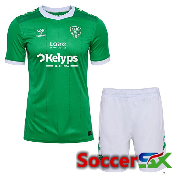 AS St Etienne Kids Home Soccer Jersey Green 2024/2025