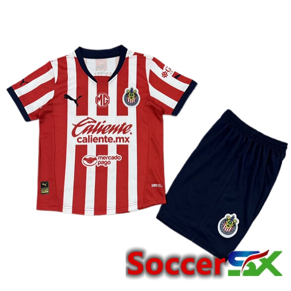 CD Guadalajara Kids Home Soccer Jersey 2024/2025