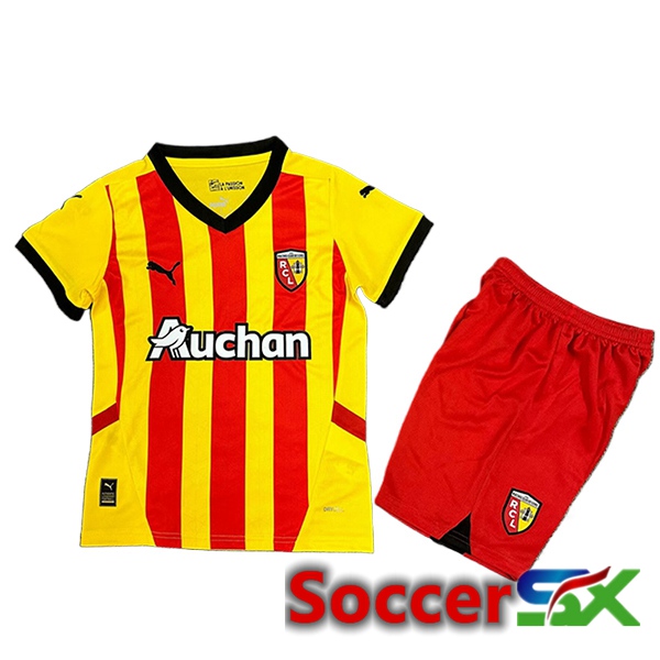 RC Lens Kids Home Soccer Jersey 2024/2025