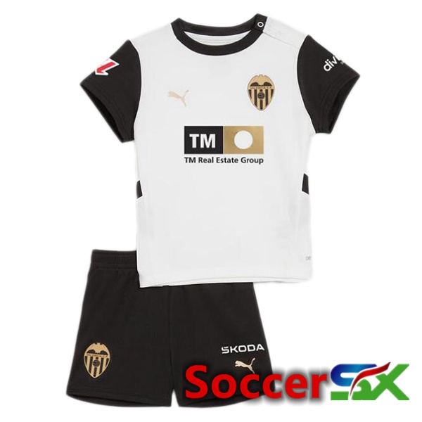 Valencia CF Kids Home Soccer Jersey White 2024/2025