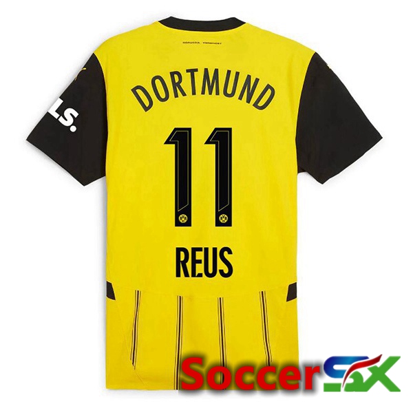 Dortmund BVB (Reus 11) Home Soccer Jersey Yellow 2024/2025