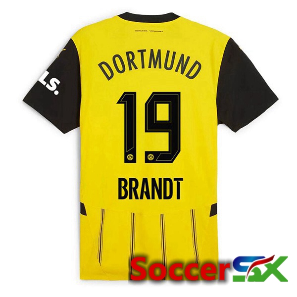 Dortmund BVB (Brandt 19) Home Soccer Jersey Yellow 2024/2025