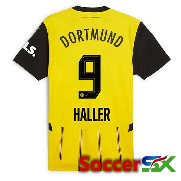 Dortmund BVB (Haller 9) Home Soccer Jersey Yellow 2024/2025