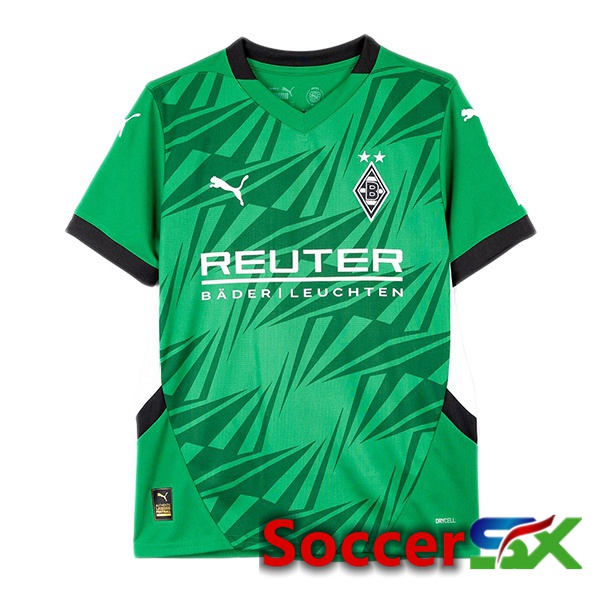 Monchengladbach Away Soccer Jersey Green 2024/2025