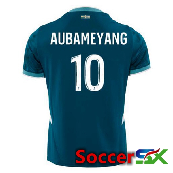 Marseille OM (AUBAMEYANG 10) Away Soccer Jersey Blue 2024/2025