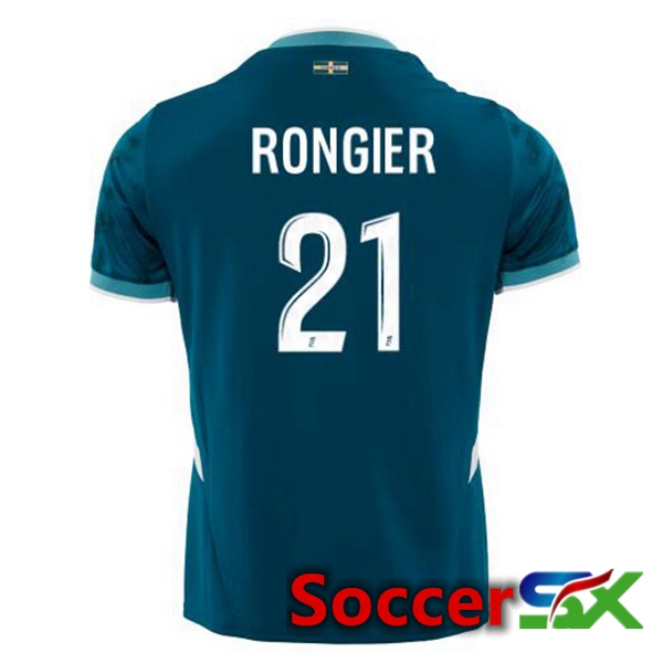 Marseille OM (RONGIER 21) Away Soccer Jersey Blue 2024/2025