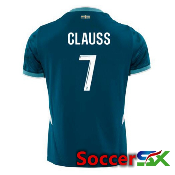 Marseille OM (CLAUSS 7) Away Soccer Jersey Blue 2024/2025