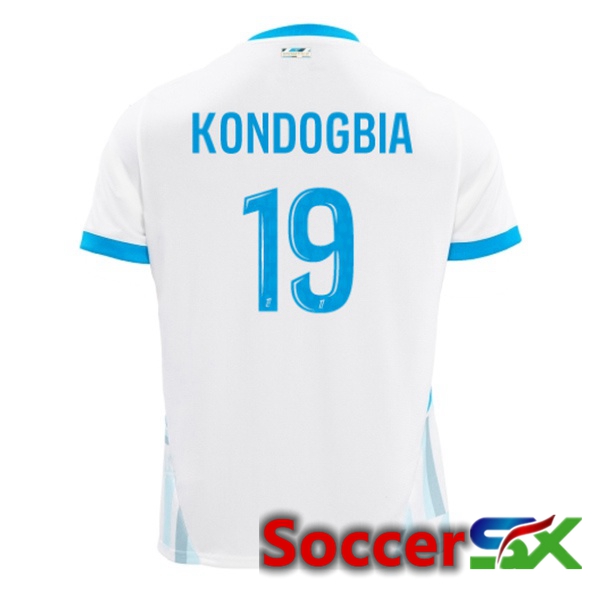 Marseille OM (KONDOGBIA 19) Home Soccer Jersey White 2024/2025