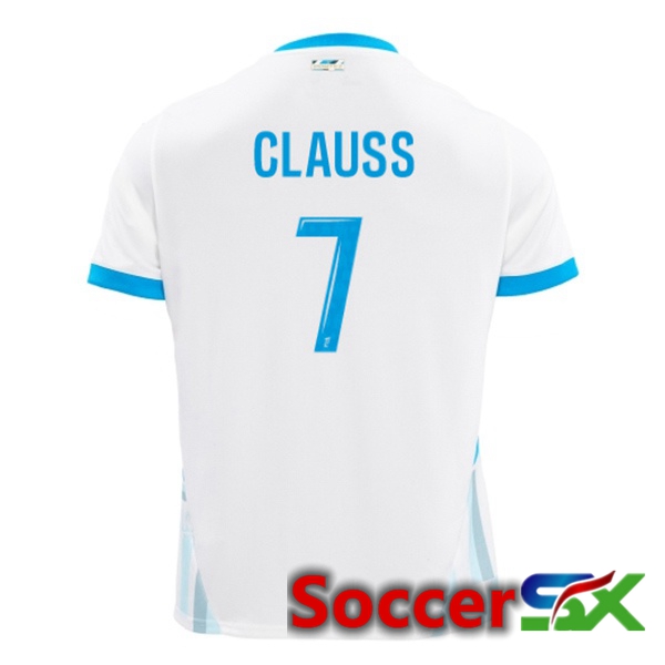 Marseille OM (CLAUSS 7) Home Soccer Jersey White 2024/2025