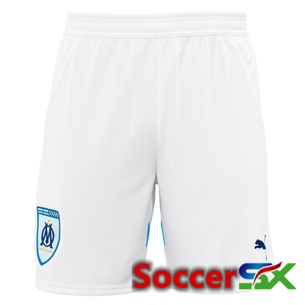 Marseille OM Home Soccer Shorts White 2024/2025