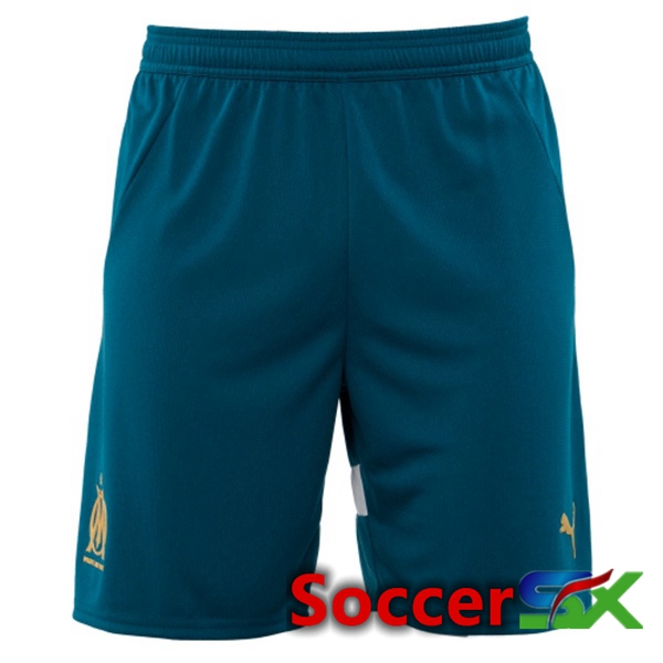 Marseille OM Away Soccer Shorts Blue 2024/2025