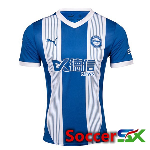 Deportivo Alaves Home Soccer Jersey Blue White 2024/2025